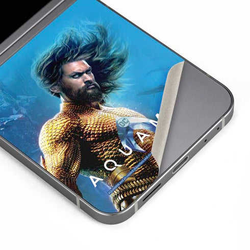 DC Comics Aquaman Movie Arthur Curry Poster Galaxy Z Flip6 Skin